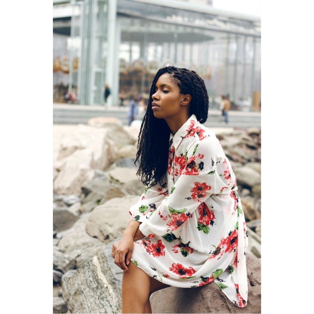 PINKYOTTO Sheer Shirt Dress